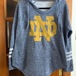 Women’s Notre Dame hoodie.